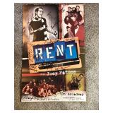 Signed “Rent” Broadway Poster with Joey Fatone & Cast Autographs