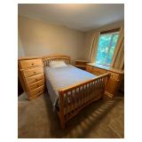 Simmons Convertible Crib & Dresser Set with Bookcase
