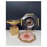 Pink Depression Glass 3-Piece Serving Set