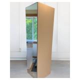 White Shelved Cabinet with Mirrored Front Door