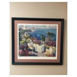 Sea View Framed Limited Edition Print - J. Atkins with COA