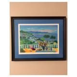Jean-Claude Picot La Terrasse un Suir a Mandelie #187/350 Print
