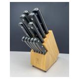 J.A. Henckels Ever Sharp 11-Piece Knife Block Set