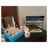 Teen Fashion Jewelry with Mirrored Jewelry Box & Organizers