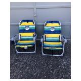 Tommy Bahama Relax Fold-Up Beach Chairs, Pair