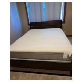 Queen Bed Frame Set with New Topper & Bedding