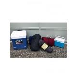 Igloo Ice Cube & Coleman 10 Coolers with REI Tent & Sleeping Bags