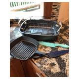 KitchenAid Roasting Pan & Cast Iron Grill Set