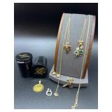14k Yellow Gold 18-Inch Chains & Alaska Gold Grain Vials