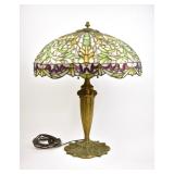 Duffner & Kimberly Company Stained Glass Lamp