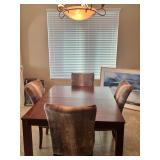 Small wood table and chairs 