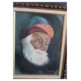 J Upshaw Original Oil Painting Man Portrait