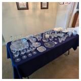 Vintage glass and crystal