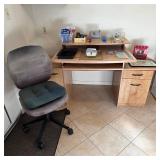 Computer desk with office chair