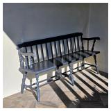 Outdoor wooden bench