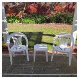 Outdoor chairs and table