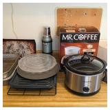 Mr. Coffee coffee maker, Crock-pot slow cooker, vintage Stanley Thermos