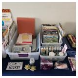 Crafting supplies, crafting books and videos