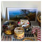 Tins filled with buttons