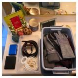 Gloves, wallets, and belts