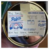 Game caught fly ball from Dodgers baseball game - hit by Steve Garvey