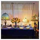 Timepieces, cabinets, and layered furnishings create depth well beyond a single category.