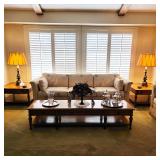 1965 time capsule home, Heritage furniture, Stiffel lamps, and mid century decor