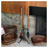 Vintage Seymour Mid-Century Fireplace Tool Set