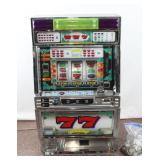Lot # : 12 - Vintage Electric Takasago Slot Machine Game