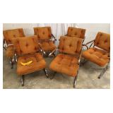 Lot # : 11 - Cleo Baldon MCM Chrome & Wood Chairs