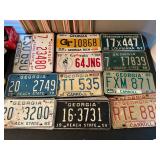 Great Collection of Vintage License Plates