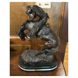 "The Rattlesnake" by Frederic Remington Jumbo Bronze Sculpture