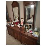 A great selection of incredible antique, MCM and vintage furniture throughout the home. 