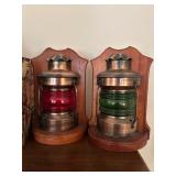 Vintage MCM Lantern Bookends 