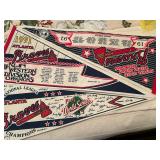 1991 and 1992 Atlanta Braves Champion Pennants 