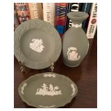 Wedgewood Green Jasperware Set 