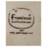 Large Collection of Franciscan Earthenware Dishes and Serving Pieces 