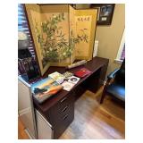 Executive Desk, Chinese Folding Screen and Office Needs