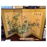 Vintage Chinese Folding Screen 