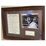Vince Lombardi Signed Wall Display 