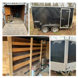 Homesteader Patriot Enclosed Trailer w/ Shelves 