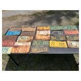 Incredible Vintage License Plate Collection 