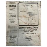 Sears Craftsman 10-inch Contractor Series Table Saw 