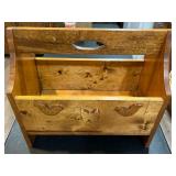 Wood Storage Basket 