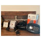 Assorted Vintage Clocks and Electronics 