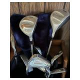 Golf Clubs, Golf Bag and Golf Storage Station 