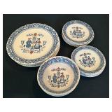 Johnson Bros. Blue Hearts & Flowers Dishes