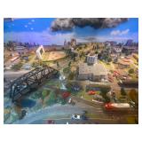 CUSTOM MODEL RAILROAD LAYOUT AND TOPSIDE CREEPER LADDER