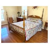 Vintage Spindle Four-Poster Bed