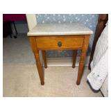 Antique Marble-Top Side Table